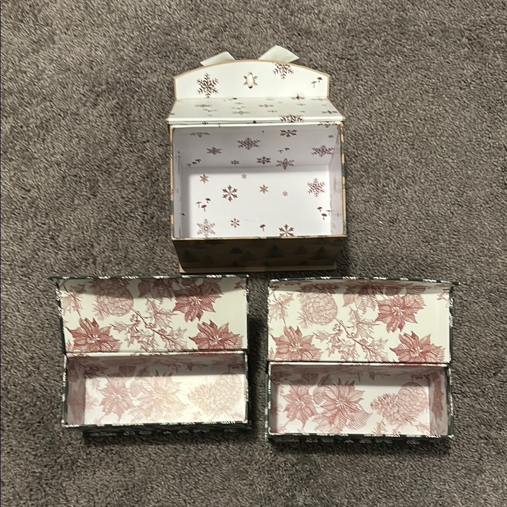 Floral Decorative Gift Boxes magnetic lid